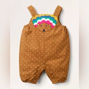Baby Boden Cord Hedgehog Dungarees